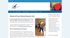 Desktop Screenshot of personcenteredexpressivearts.com